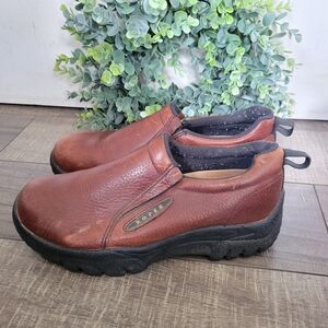 Roper Performance Leather Slip On Men's Casual Shoes – Brown Size 8